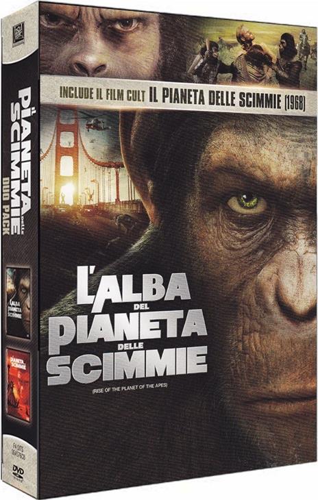 L' alba del pianeta delle scimmie. Il pianeta delle scimmie (2 DVD) di Franklin J. Schaffner,Rupert Wyatt