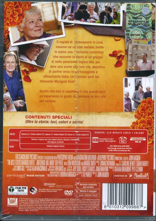 Marigold Hotel di John Madden - DVD - 2