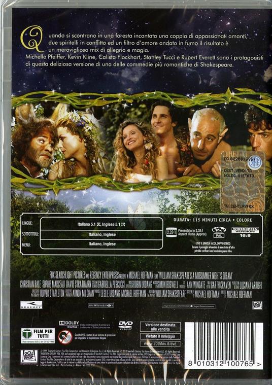 Sogno di una notte di mezza estate di Michael Hoffman - DVD - 2