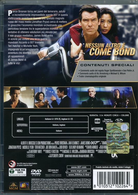 Agente 007. Il domani non muore mai di Roger Spottiswoode - DVD - 2