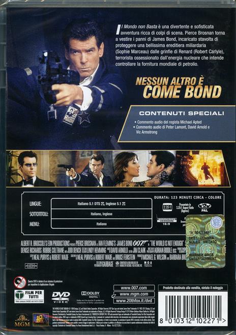 Agente 007. Il mondo non basta di Michael Apted - DVD - 2