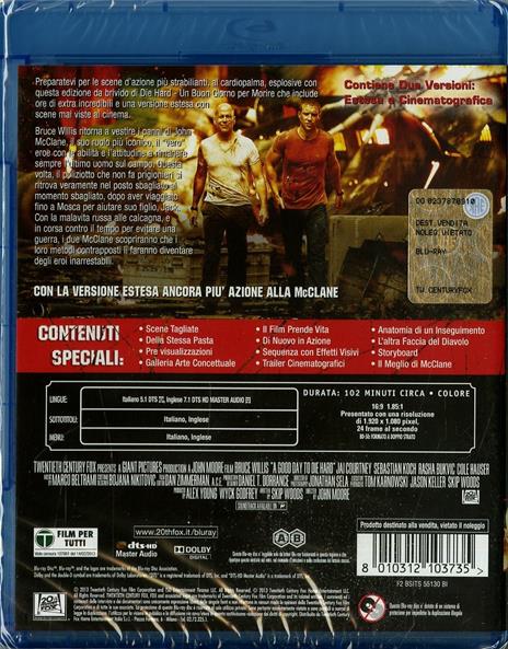 Die Hard. Un buon giorno per morire di John Moore - Blu-ray - 2