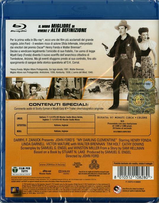 Sfida infernale di John Ford - Blu-ray - 2