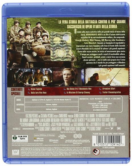 Monuments Men di George Clooney - Blu-ray - 2