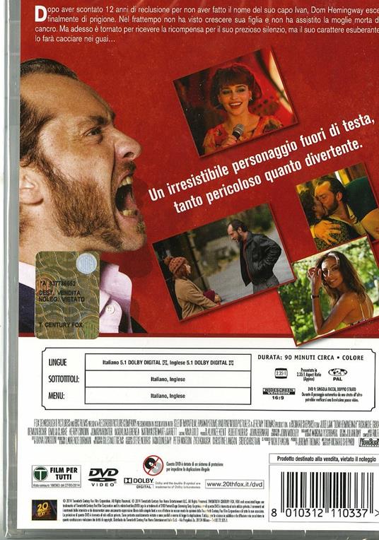 Dom Hemingway di Richard Shepard - DVD - 2