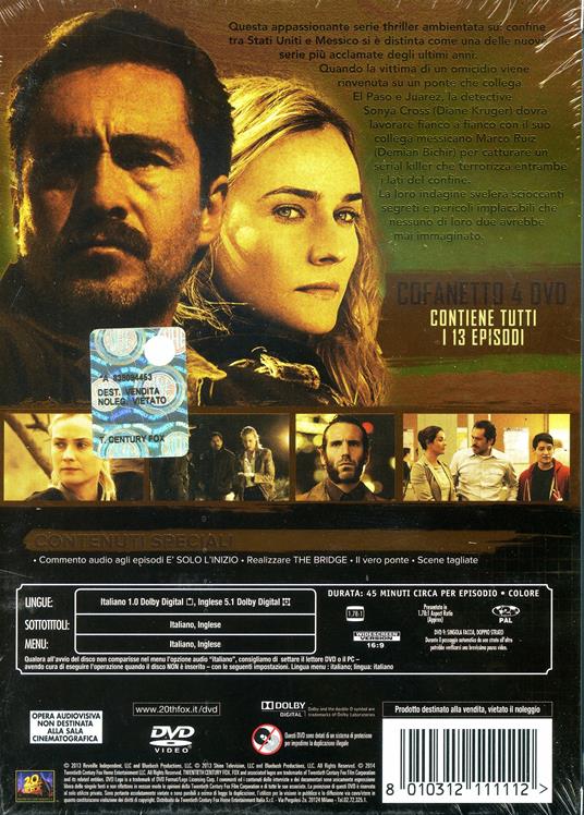 The Bridge. Stagione 1 (4 DVD) di Alex Zakrzewski,Keith Gordon,Gwyneth Horder-Payton - DVD - 2