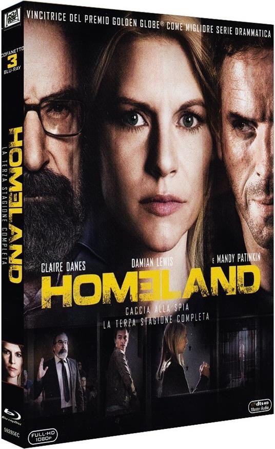 Homeland. Stagione 3 (4 Blu-ray) di Michael Cuesta,Guy Ferland,Daniel Attias - Blu-ray