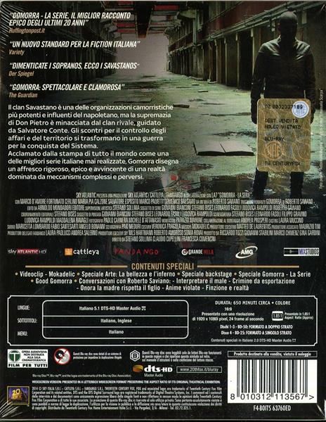 Gomorra. La serie. Stagione 1 (4 Blu-ray) di Stefano Sollima,Francesca Comencini,Claudio Cupellini - Blu-ray - 2