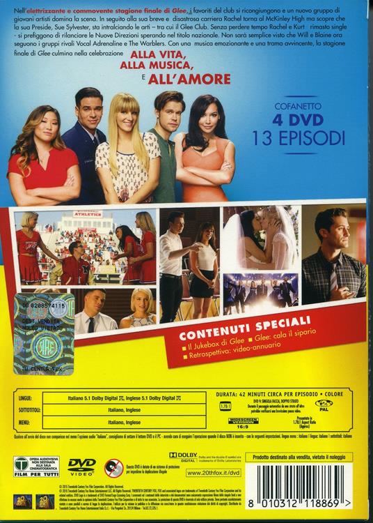 Glee. Stagione 6 (4 DVD) di Brad Falchuk,Alfonso Gomez-Rejon,Eric Stoltz - DVD - 2