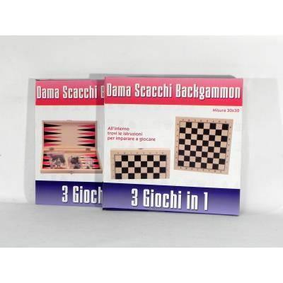 Scacchiera legno 3 in1 - 2