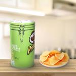 Scatola di Latta Pringles Per Patatine Chiusura Ermetica Verde