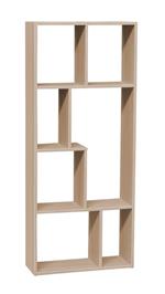 HOMEMANIA Libreria Ingressini Mobile da Parete, Scaffale. Con Ripiani. Da Salotto, Ufficio. Marrone in Legno, 63 x 24 x 150 cm