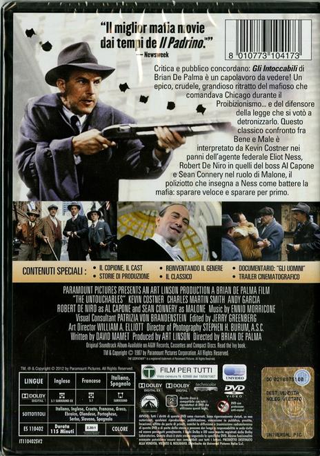 The Untouchables. Gli intoccabili<span>.</span> Collector's Edition di Brian De Palma - DVD - 2