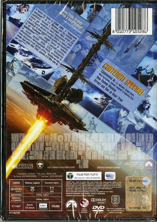 Star Trek (1 DVD) di J. J. Abrams - DVD - 2