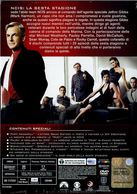 NCIS. Naval Criminal Investigative Service. Stagione 6 (Serie TV ita) (6 DVD)  - DVD - Film Giallo | IBS