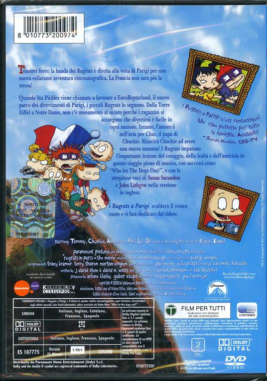 I Rugrats a Parigi: il film di Paul Demeyer,Stig Bergqvist - DVD - 2