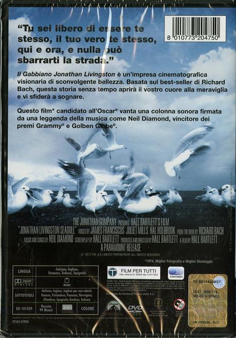 Il gabbiano Jonathan Livingston di Hall Bartlett - DVD - 2