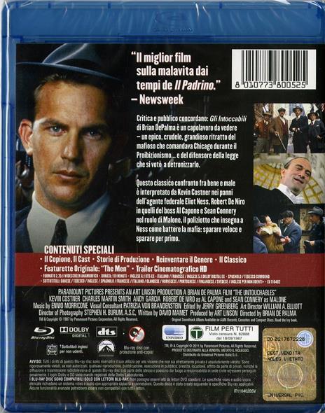 The Untouchables. Gli intoccabili di Brian De Palma - Blu-ray - 2