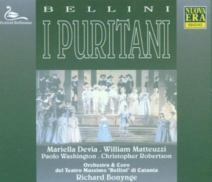 I Puritani - CD Audio di Vincenzo Bellini,Richard Bonynge,William Matteuzzi,Mariella Devia