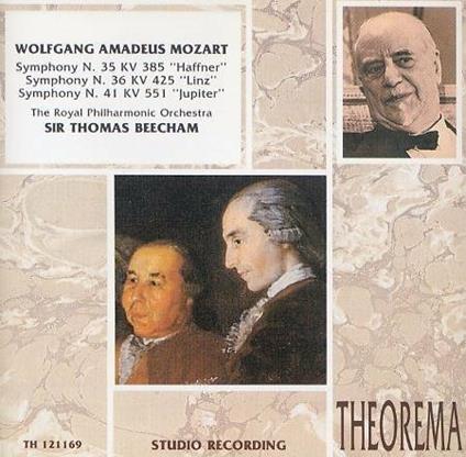 Sinfonia n.35 K 385 'Haffner' in RE (1782) - CD Audio di Wolfgang Amadeus Mozart,Sir Thomas Beecham