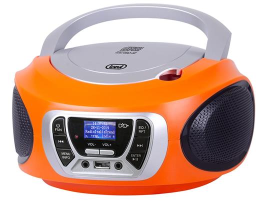 Stereo Portatile Boombox CD DAB DAB+ AUX-IN Trevi CMP 510 DAB Arancio -  Trevi - TV e Home Cinema, Audio e Hi-Fi | IBS