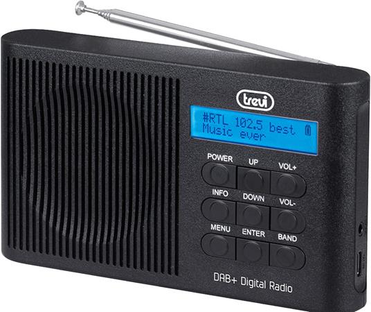 Radio Digitale Portatile DAB DAB+ FM RDS Trevi DAB 7F91 R - Trevi - TV e  Home Cinema, Audio e Hi-Fi | IBS