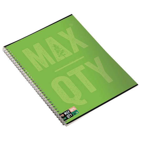 Quaderno con spirale maxi A4 Seven MAX QTY Green. 1 rigo - 6