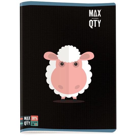 Quaderno maxi A4 Seven MAX QTY Flat Animals. Quadretti piccoli 4 mm - 2