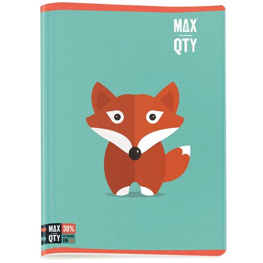 Quaderno maxi A4 Seven MAX QTY Flat Animals. Quadretti piccoli 4 mm - 3