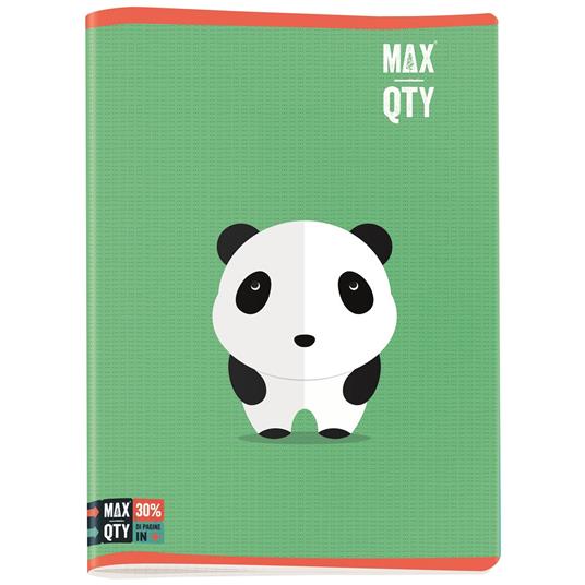 Quaderno maxi A4 Seven MAX QTY Flat Animals. Quadretti piccoli 4 mm - 4