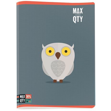 Quaderno maxi A4 Seven MAX QTY Flat Animals. Quadretti piccoli 4 mm - 5