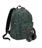 Zaino scuola reversibile Seven The Double Project Python. Verde militare