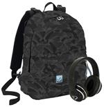 Zaino scuola reversibile Seven The Double Project Special Edition Jet Black Nero