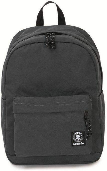 Zaino scuola Invicta Carlson Plain Steel Grey Grigio