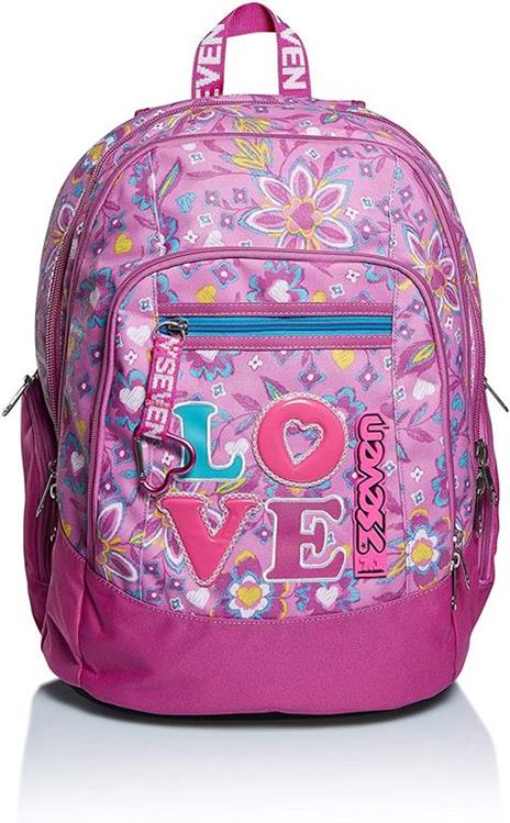 Zaino scuola Advanced Seven 7.1 Love Songs Cyclamin. Rosa