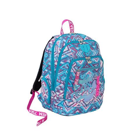 Zaino scuola Advanced Seven 7.1 Wild Feeling Tyle. Azzurro-Rosa - 4