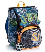 Zaino scuola sdoppiabile Big Seven SJ Gang Boy City Explorer Fluo Orange