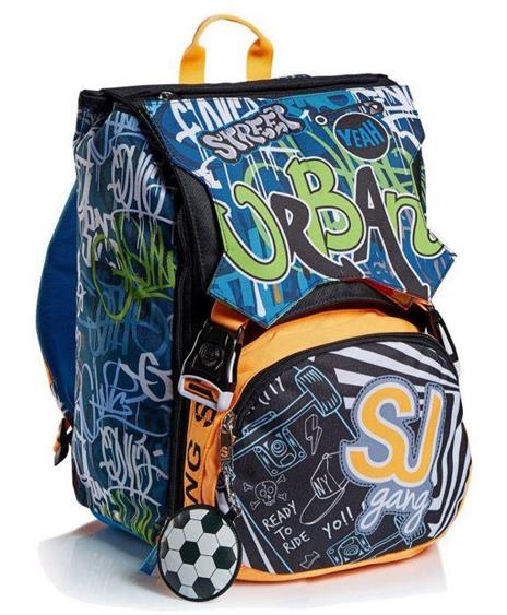 Zaino scuola sdoppiabile Big Seven SJ Gang Boy City Explorer Fluo Orange - 4