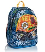 Zaino scuola Maxi Seven SJ Gang Boy City Explorer Fluo Orange