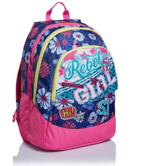 Zaino scuola Maxi Seven SJ Gang Girl Pinky College Candy Fuxia - 2