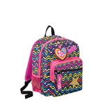 Zaino scuola doppio scomparto Seven SJ Ever Cutie Fluo Fuxia. Rosa-Nero