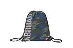 Zaino scuola coulisse Sakky Bag Seven The Double Camo Royal Military Green. Blu-Verde