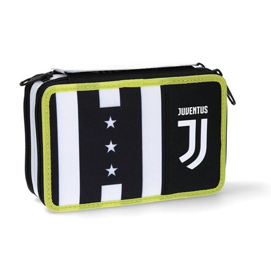 Astuccio accessoriato 3 zip Juventus - 12,5x19,5x7 cm - Juventus -  Cartoleria e scuola | IBS