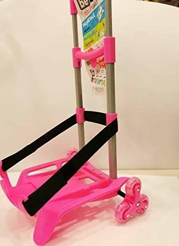 Carrello Trolley 3 ruote Be Box Plus Pieghevole Rosa - con blocca zaino -  BeBox - Cartoleria e scuola | IBS