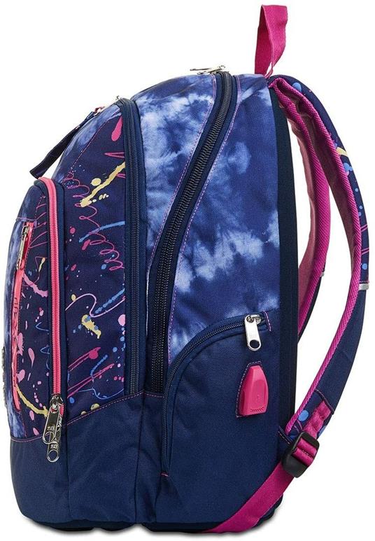 Zaino scuola Advanced Seven 7.1 Love your Soul Blu 31x43x24 cm - 4