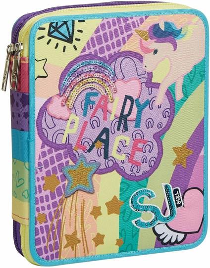 Astuccio Maxi SJ Gang Multicolor Girl - 25x19x5 cm - SJ - Cartoleria e  scuola | IBS