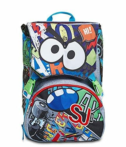 Zaino sdoppiabile SJ Gang Facce da SJ Boy - 27x41x16 cm - 2