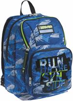 Zaino scuola Point Out Seven Crafter Boy, Blue Deep, 34 lt - 30 x 42 x 20 cm