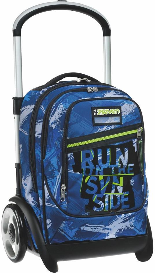 Zaino scuola Trolley Tyre Seven Crafter Boy, Blue Deep, 34 lt - 39 x 57 x  28 cm - Seven - Cartoleria e scuola | IBS