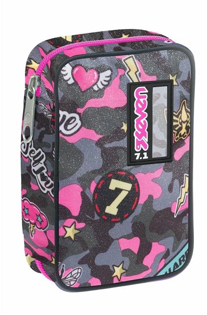 Astuccio Speed Pad Seven Camoulove Girl, Mystic Gray - 15 x 20 x 6 cm